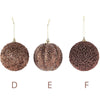 Glimmer Julekugler 10 cm chokoladebrun 3 varianter