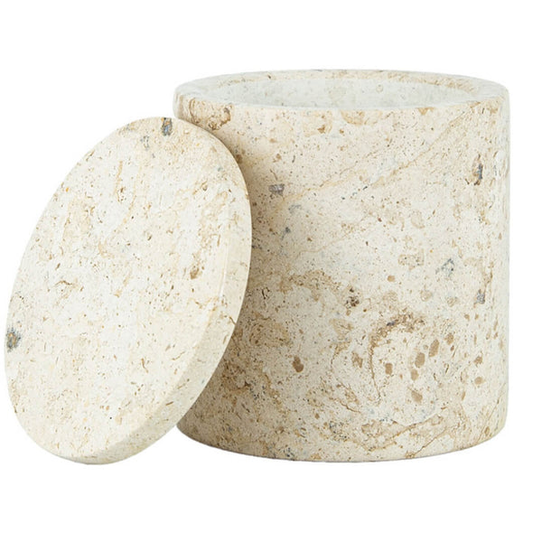 Duftlys i Marmor Krukke lush Magnolia