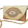 Lucky vævet Clutch med perlebroderi