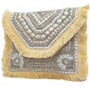 Tropez Clutch med perlebroderi & Frynser