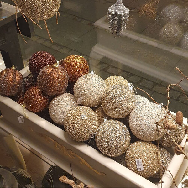 Glimmer Julekugler 10 cm