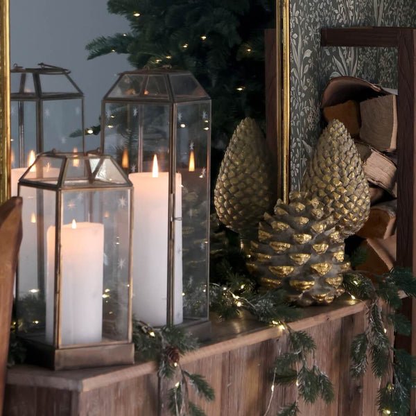 Stor deko Kogle guld stående