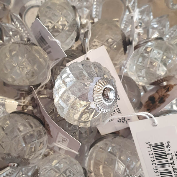 Glas greb med slibninger