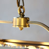 Aflang Versailles Lysekrone dråbe glasprismer antique messing