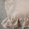 Aix Soft Pudebetræk med flæse hør 50 x 50