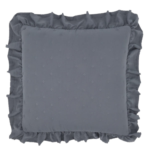 Aix Soft Pudebetræk med flæse midnight 50 x 50