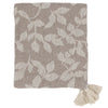 Aix vævet Plaid m kvaster latte/creme 150 x 130