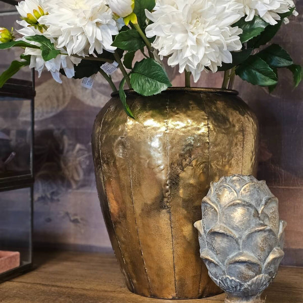 Stor Alexandra vase antik guld