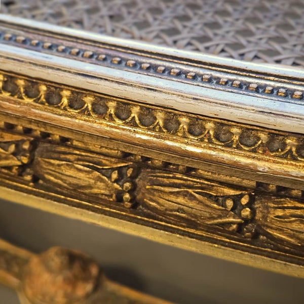 Antik fg Piano Bænk Louis XVI stil