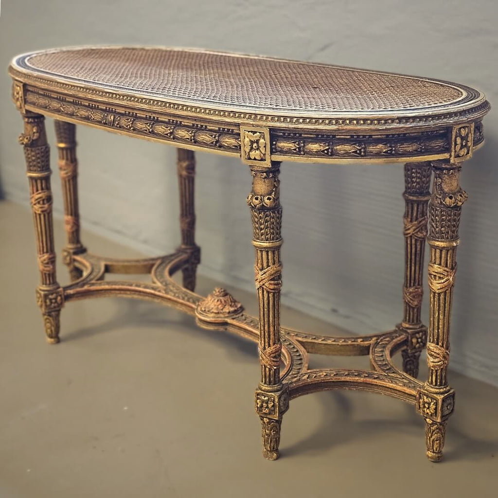 Antik fg Piano Bænk Louis XVI stil