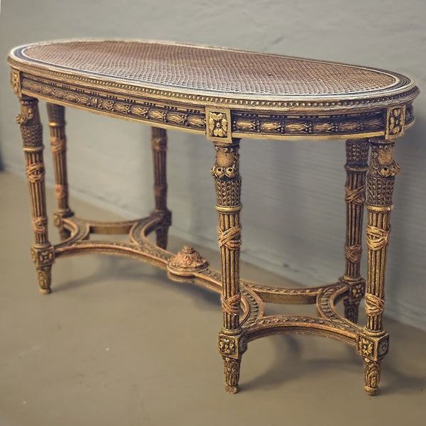 Antik fg Piano Bænk Louis XVI stil