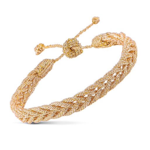 The Braided flettet Armbånd guldfarvet