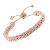 The Braided flettet Armbånd rosa guldfarvet