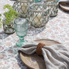 Bomuldsdug med blomster 240 x 140
