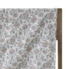 Bomuldsdug med blomster 240 x 140