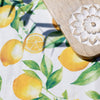 Bomuldsdug med citroner 240 x 140