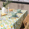 Bomuldsdug med citroner 240 x 140