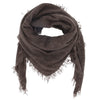 Cashmere Tørklæde frynser 100x70 coffee