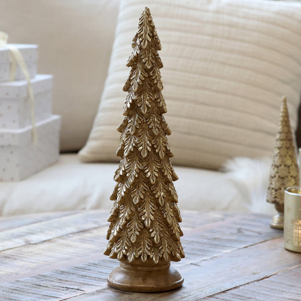 Deko Juletræ antikguld