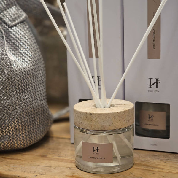 Duftpinde Diffuser med Marmor Lush Magnolia