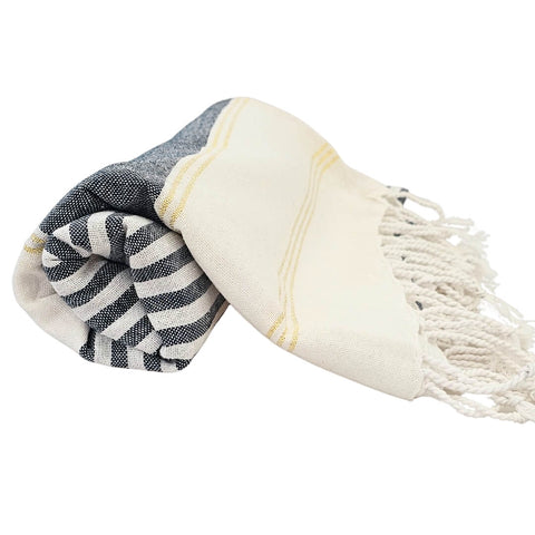 Fouta Hammam Håndklæde bomuld marine
