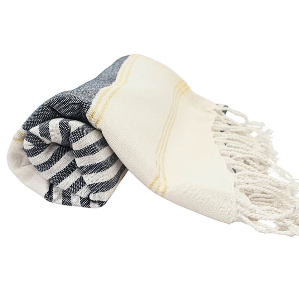 Fouta Hammam Håndklæde bomuld marine
