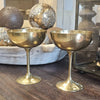 Vintage franske Champagneskåle messing