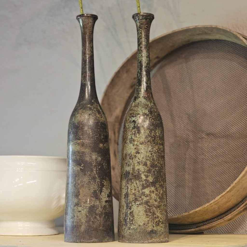 Gammel bronze vase flaskeform