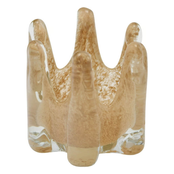 Ayla Fyrfadsstage glas brun 12 cm