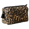 Holiday quiltet Toilettaske leopard print