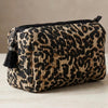 Holiday quiltet Toilettaske leopard print