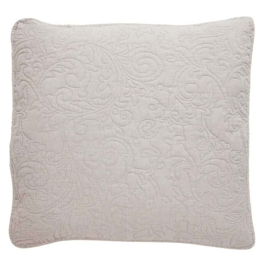 Isabelle stort Pudebetræk quiltet sand 60 x 60