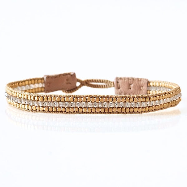 Jill Jolie vævet Armbånd smoky quartz