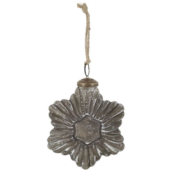 Julekugle stjerne antique mocca