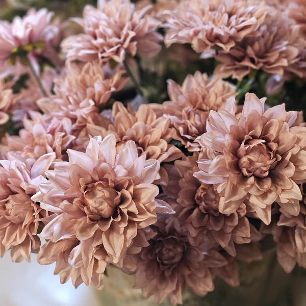 Kunstig Dahlia støvet rosa 45 cm