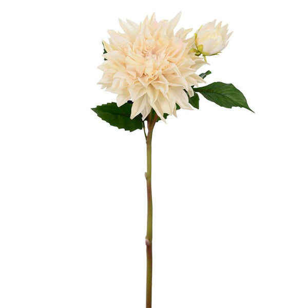 Kunstig Dahlia creme 70 cm