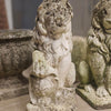 Løver figurer sæt marmor m patina
