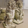 Løver figurer sæt marmor m patina