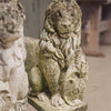 Løver figurer sæt marmor m patina