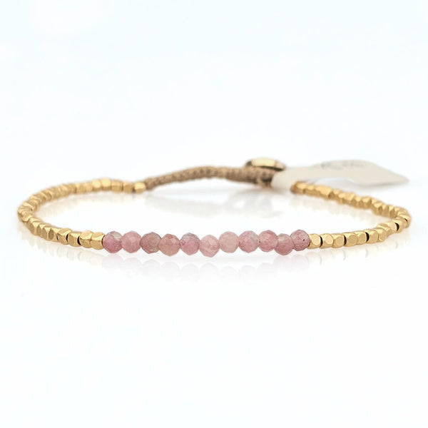 Lulu Flash Armbånd pink turmalin