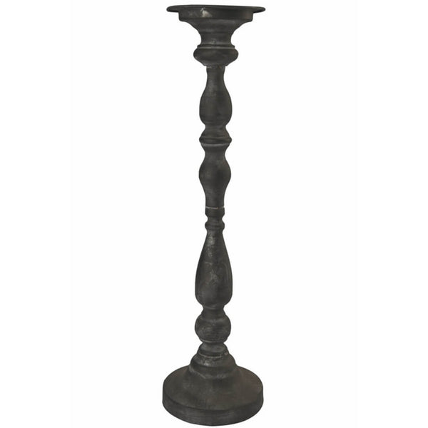 Lysestage til bloklys sort 49 cm