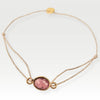 Magali lurex Armbånd pink turmalin