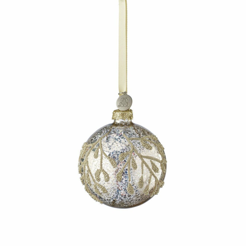 Mistline Julekugle 8 cm Antique Silver