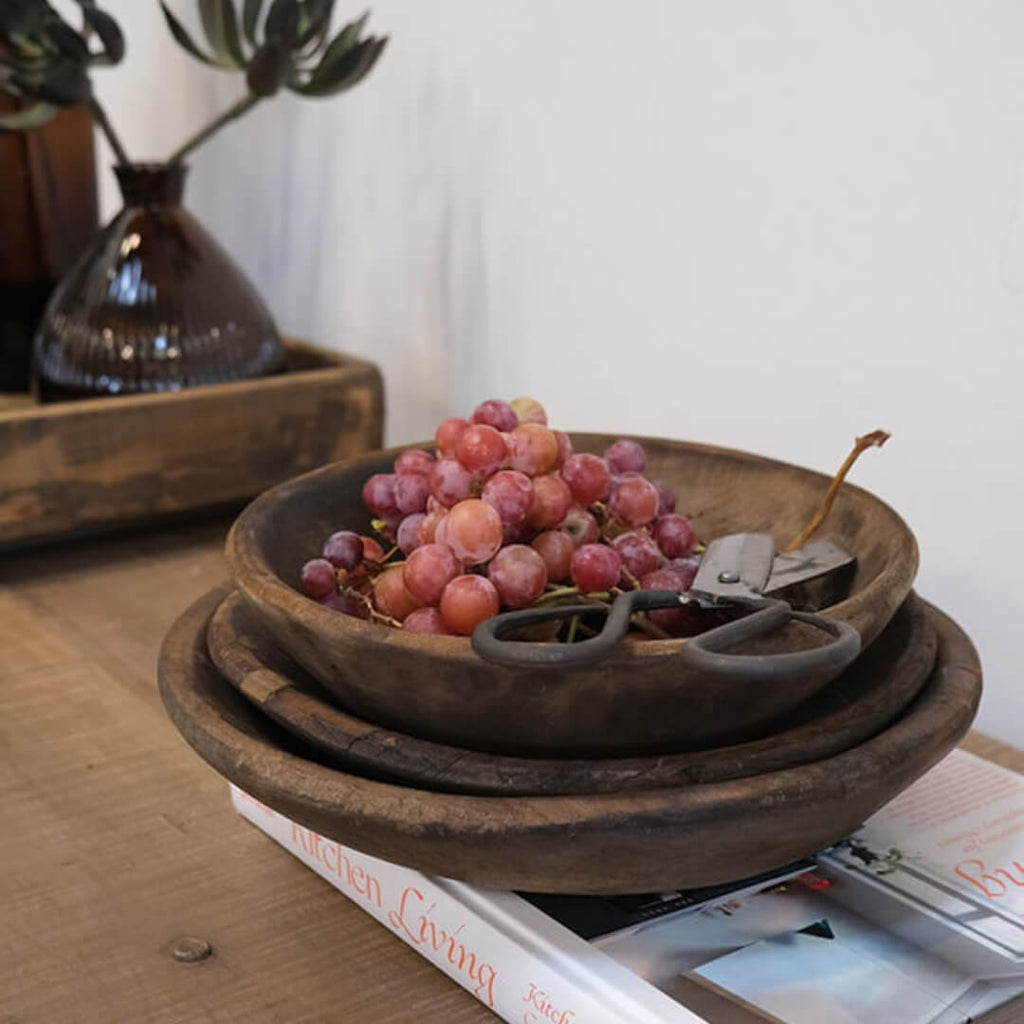 Original indisk Træskål