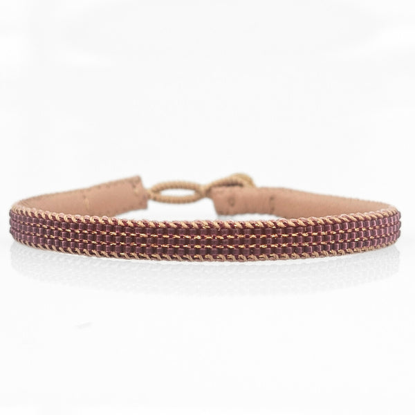 Pasha perlevævet Armbånd maroon