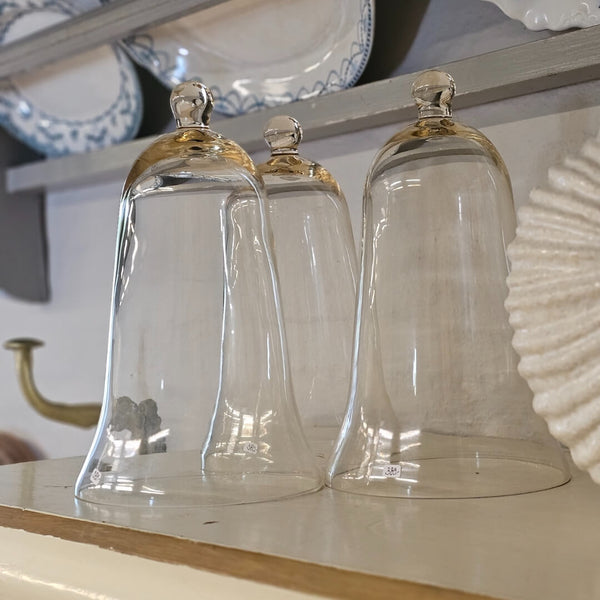 Vintage Planteklokke gylden glas