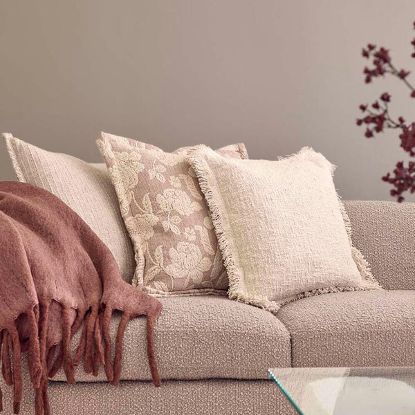 Pudebetræk cremehvid rosa