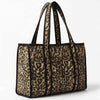 Holiday quiltet Shopper Taske leopard print