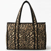 Holiday quiltet Shopper Taske leopard print
