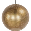 Rund loftlampe mat messing 30 cm sæt
